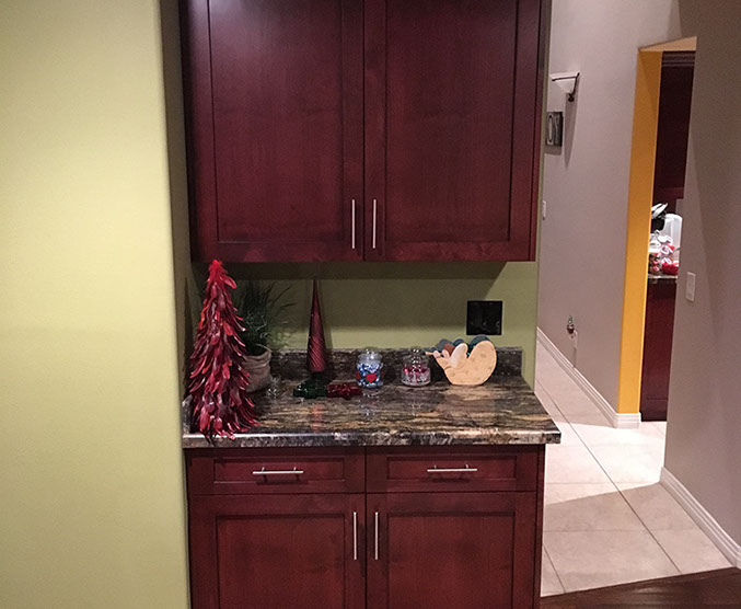 Traditional Paint Grade Entertainment Center with an Antique White Lacquer Finish