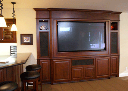 Traditional Style Entertainment Center For Large Panel Television