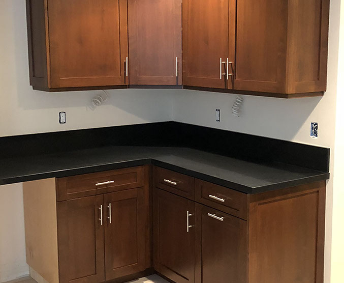 Traditional Paint Grade Entertainment Center with an Antique White Lacquer Finish