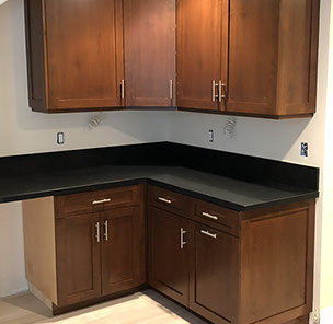 Traditional Paint Grade Entertainment Center with an Antique White Lacquer Finish