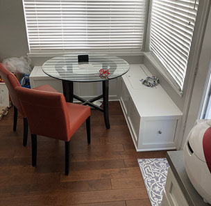 Traditional Paint Grade Entertainment Center with an Antique White Lacquer Finish