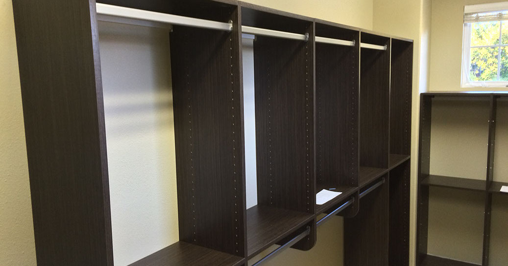 Custom Paint Grade Wainscoting and Crown Molding with a Swiss Coffee Lacquer Finish.