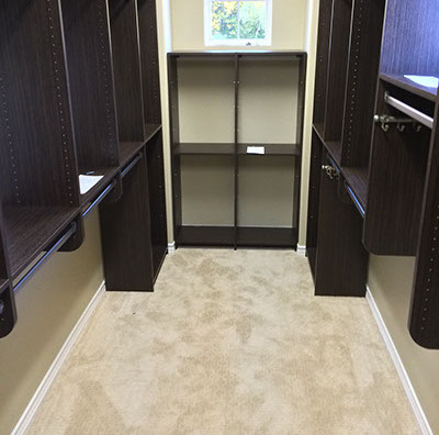 Custom Paint Grade Wainscoting and Crown Molding with a Swiss Coffee Lacquer Finish.