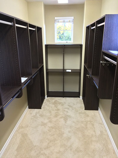 Custom Paint Grade Wainscoting and Crown Molding with a Swiss Coffee Lacquer Finish.