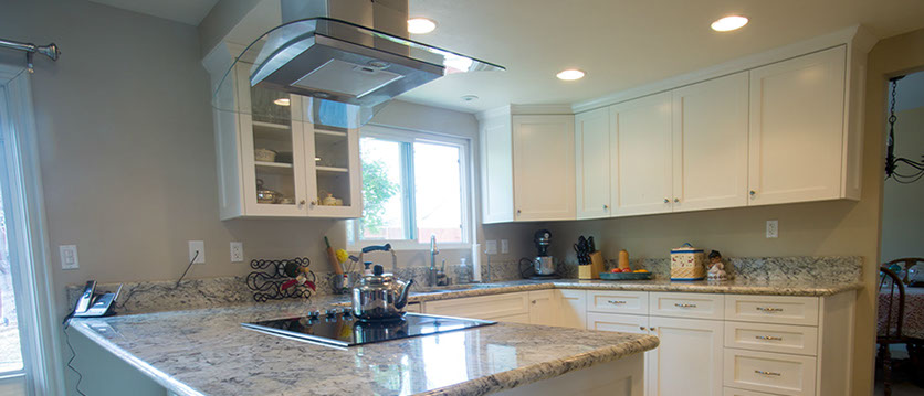 Residential Custom Paint Grade Shaker Style Frameless Kitchen Remodel