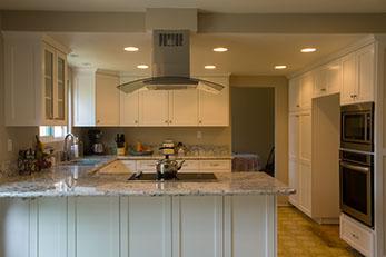 Residential Custom Paint Grade Shaker Style Frameless Kitchen Remodel