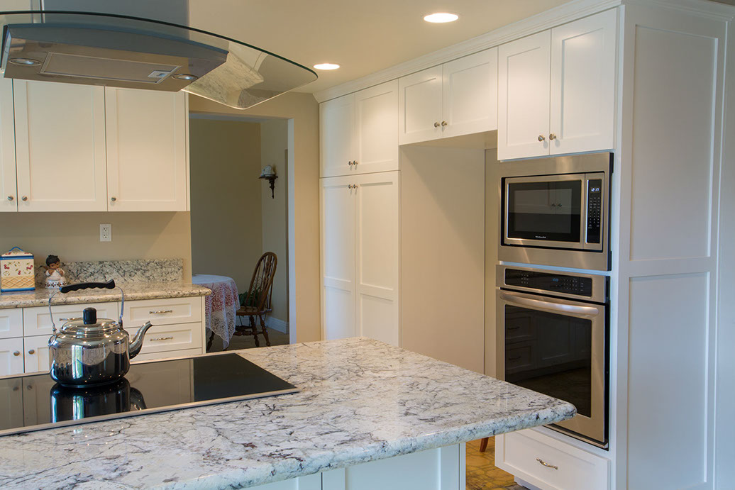 Residential Custom Paint Grade Shaker Style Frameless Kitchen Remodel 